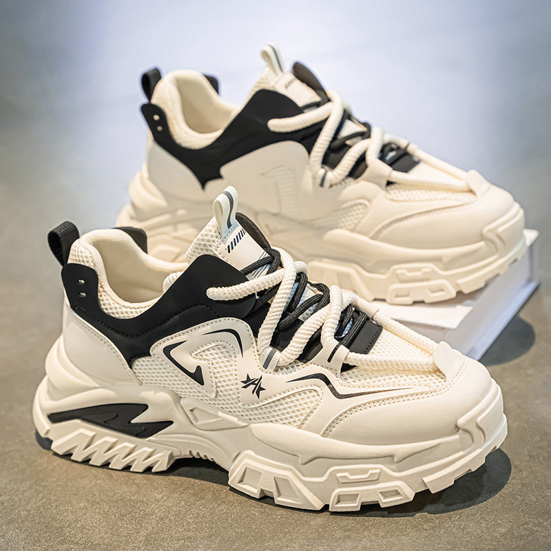 Damen sportliche Chunky Sneakers mit rutschfester Sohle und atmungsaktivem Obermaterial R&B