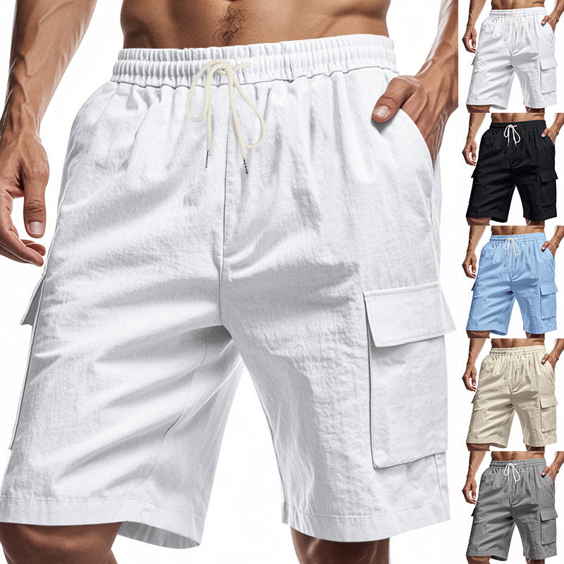 Herren Cargo-Shorts mit praktischen Seitentaschen und verstellbarem Kordelzug R&B