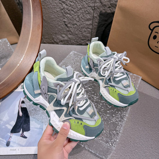 Damen sportliche Sneakers mit atmungsaktiver Obermaterialstruktur und rutschfester Sohle R&B