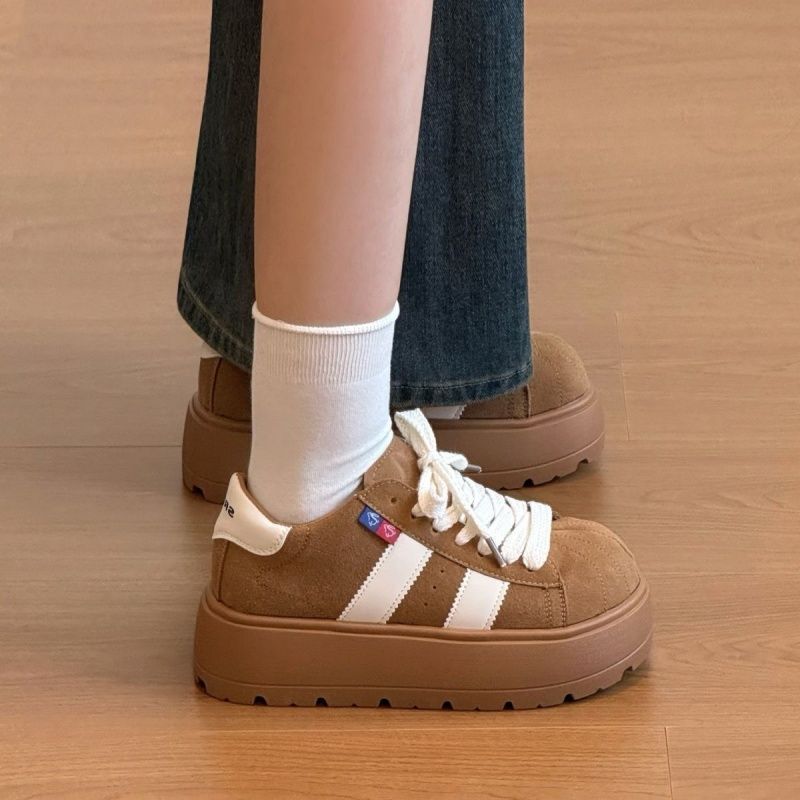 Damen Sportliche Sneaker mit robustem Plateau und atmungsaktiver Sohle R&B