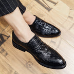 Damen Elegante Schnürschuhe mit stilvollem Krokodil-Design R&B
