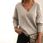 R&B | Zeitloser Einfarbiger Strickpullover Für Komfort