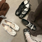 Damen bequeme Ballerinas mit elastischem Riemchen und gepolsterter Innensohle R&B
