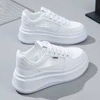 Damen Platform-Sneaker mit atmungsaktiver Mesh-Oberfläche und modischer Sohle R&B