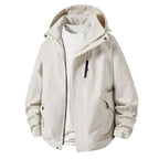 Herren technische Übergangsjacke mit verstellbarem Kapuzenrand R&B