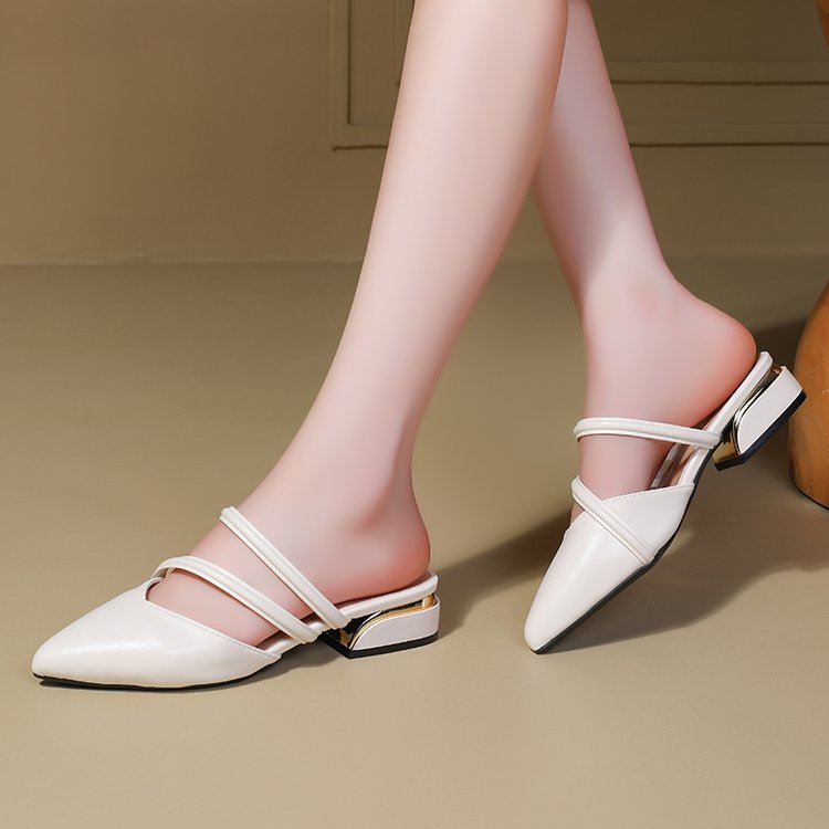 Damen elegante Slingback-Pumps mit geschwungenem Riemendesign