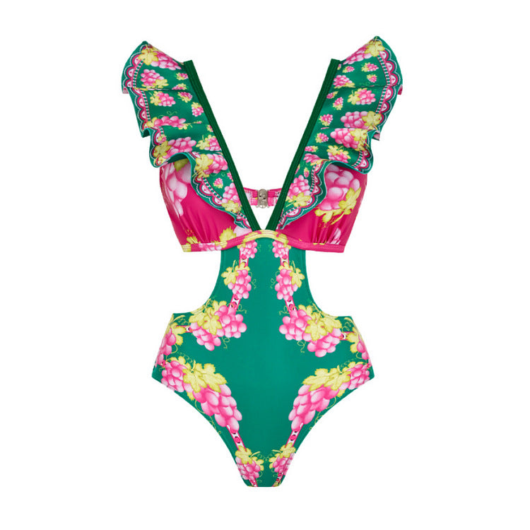 Damen Stylish Elegantes Badeanzug- und Rockset R&B