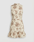 Damen A-Linie Sommerkleid ärmellos