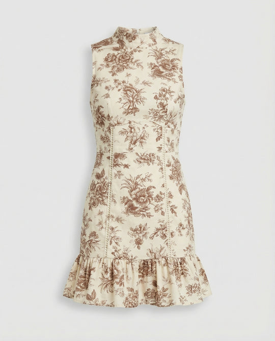 Damen A-Linie Sommerkleid ärmellos