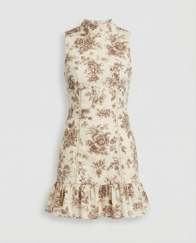 Damen A-Linie Sommerkleid ärmellos