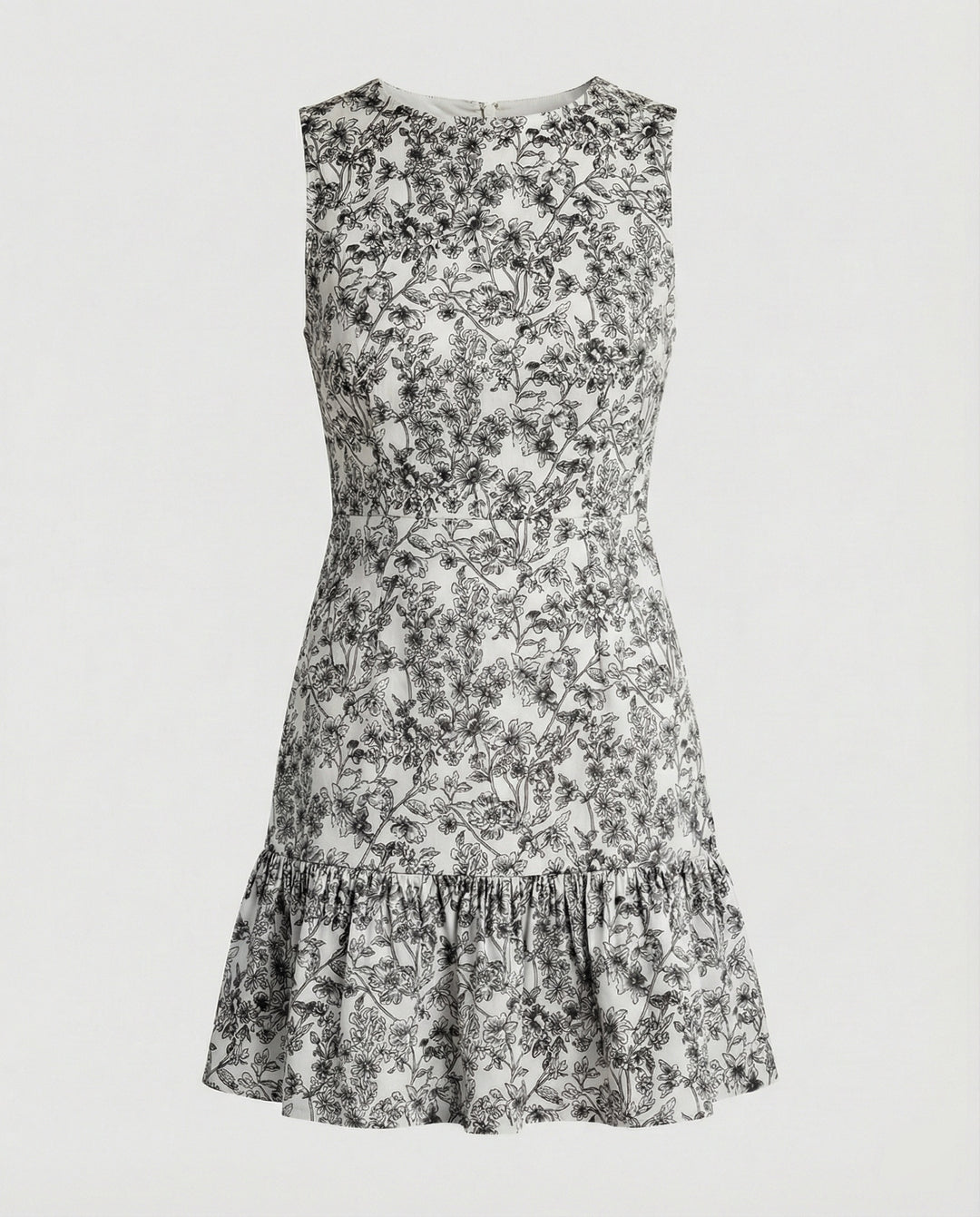 Damen A-Linie Sommerkleid ärmellos