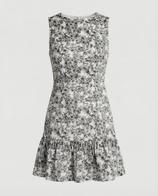 Damen A-Linie Sommerkleid ärmellos