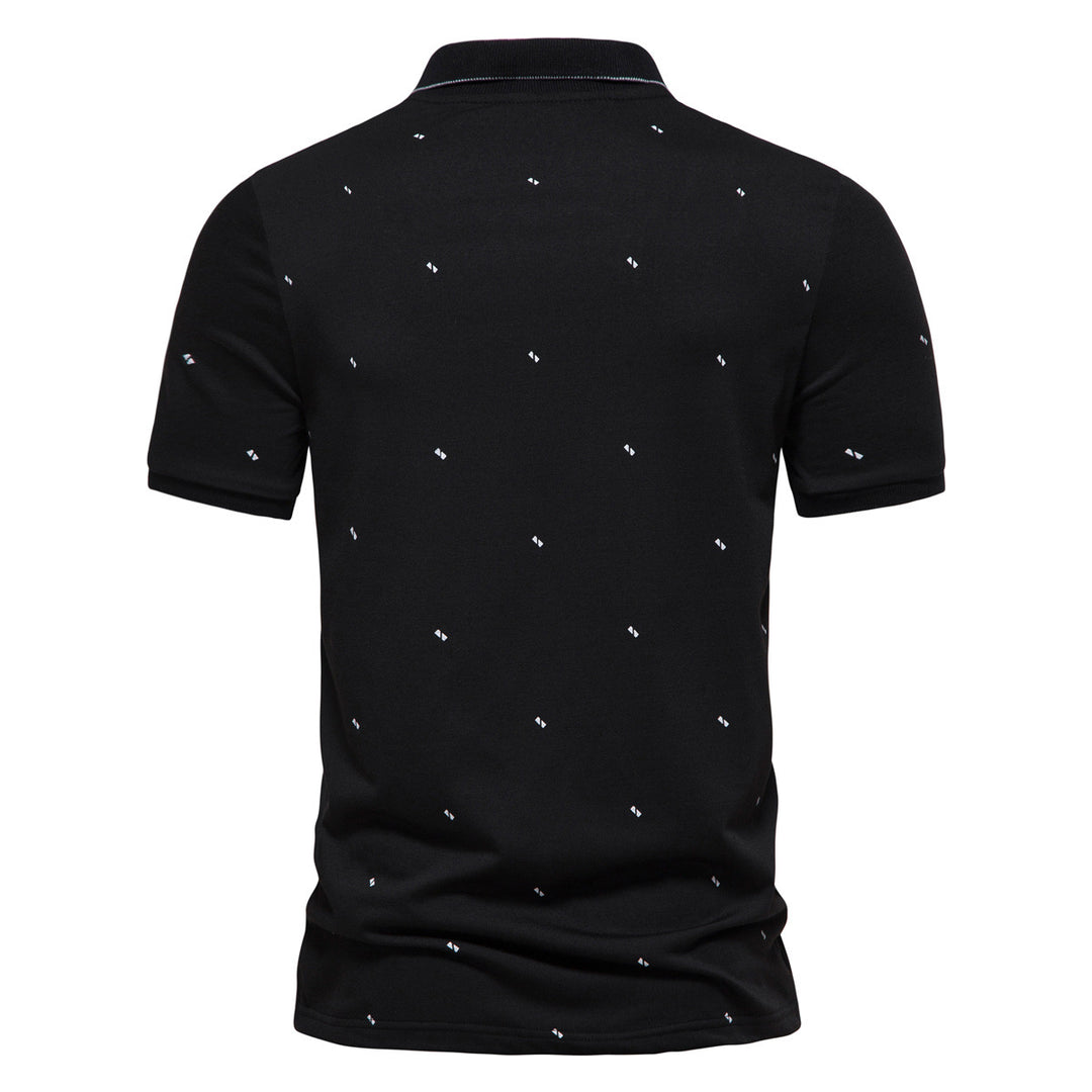 Herren Polohemd mit feinem Muster R&B