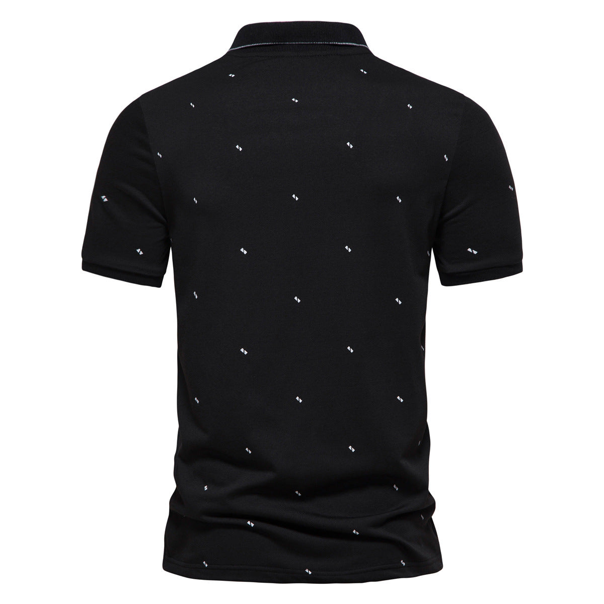 Herren Polohemd mit feinem Muster