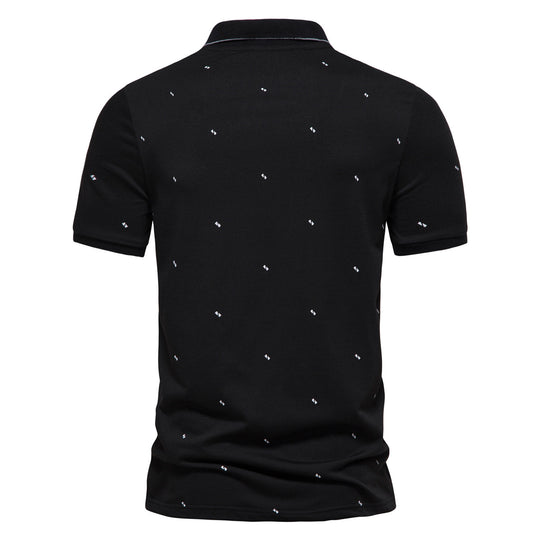 Herren Polohemd mit feinem Muster R&B