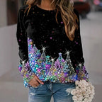 Damen Glitzernder Pullover mit festlichem Design R&B
