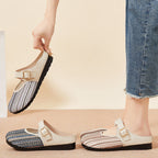 Damen Clogs mit verstellbarem Riemen und komfortablem Fußbett R&B
