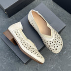 Damen Fashion-Ballerinas mit luftiger Lochmusterung