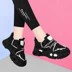 Damen Sportliche Chunky Sneakers mit atmungsaktivem Obermaterial und dämpfender Außensohle R&B