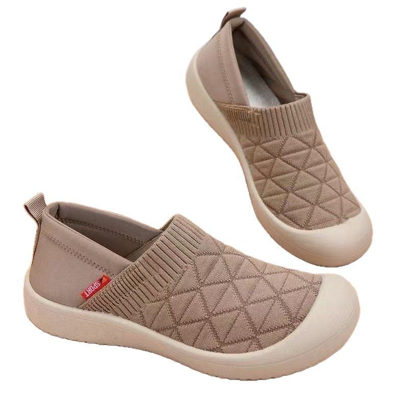 Damen Atmungsaktive Slip-On Freizeitschuhe mit rutschfester Sohle R&B