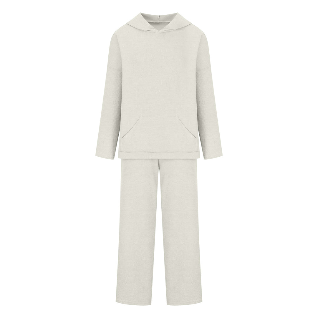 Damen bequemer Kapuzenpullover mit passender Jogginghose R&B