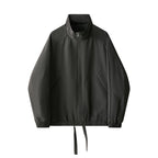 Damen sportliche Übergangsjacke mit hohem Kragen und verstellbarem Bund