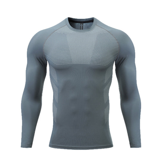 Herren Kompressions-Langarm-Sportshirt R&B