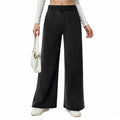 Damen weite Jeanshose mit Elastikbund und seitlichen Taschen R&B