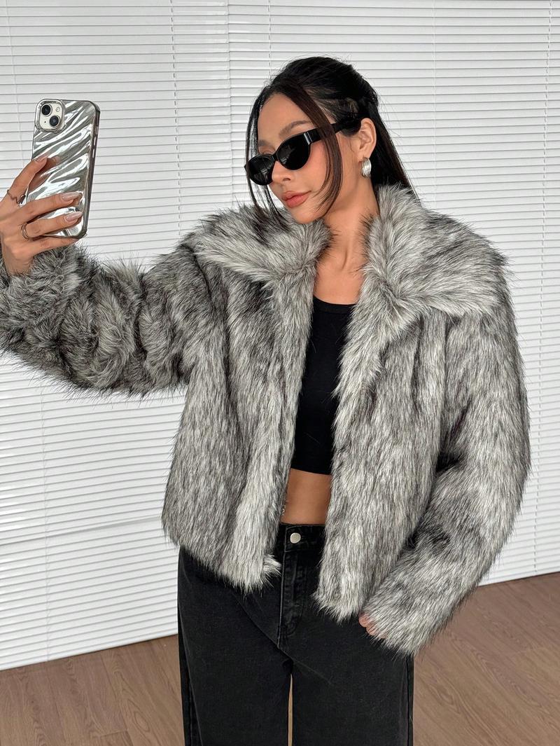 Damen Kunstpelzjacke R&B