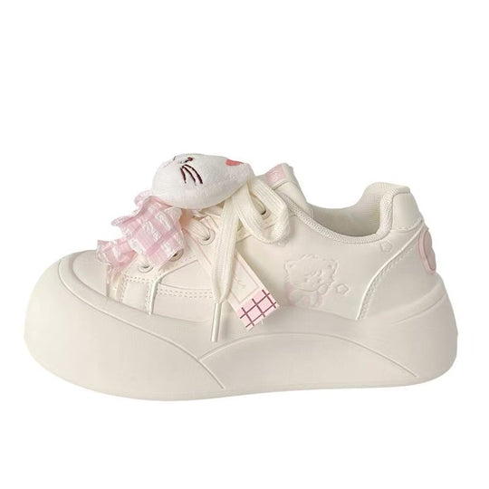 Damen Sportliche Sneaker mit verspieltem Katzenmotiv und weich gepolsterter Sohle R&B