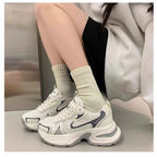 Damen Chunky Sneakers mit atmungsaktiver Oberfläche und dämpfendem Komfort