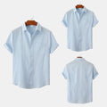 Damen Kurzarmhemd mit lockerer Passform und eleganter Struktur