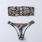 Damen Bandeau-Bikini-Set mit modischem Cut-Out