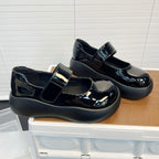 Damen Plateau Schnürschuhe mit praktischem Klettverschluss und trendigem Design R&B