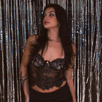 Damen Spitzen-Cami-Top mit verstellbaren Trägern und romantischen Details R&B