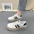 Damen Plateau Sneakers mit elegantem Design und rutschfester Sohle R&B