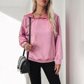 Damen lässiger Hoodie mit Kängurutasche R&B