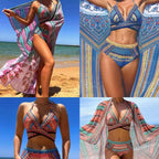 Damen Hochwertiger Bikini-Set mit einzigartigem Muster R&B