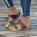 Damen Clogs mit verstellbaren Riemen und gepolstertem Fußbett R&B