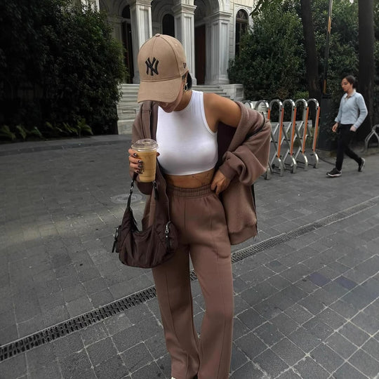 Damen Hoodie und Jogginghose mit weitem Schnitt R&B