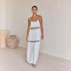 Damen Transparentes Maxikleid mit verspielten 3D-Punktdetails R&B