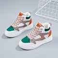 Damen modische High-Top Sneakers mit trendigen Farbakzenten R&B