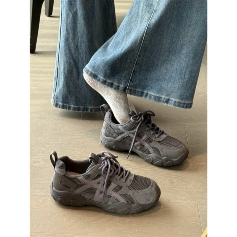 Damen sportliche Sneaker mit atmungsaktiver Mesh-Oberfläche R&B