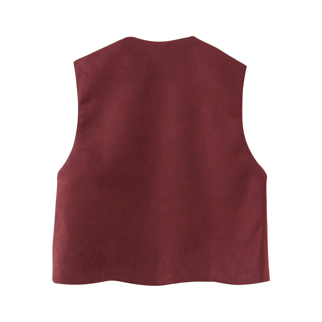 Damen Weste mit floralem Stickdesign R&B