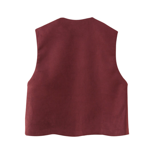 Damen Weste mit floralem Stickdesign R&B