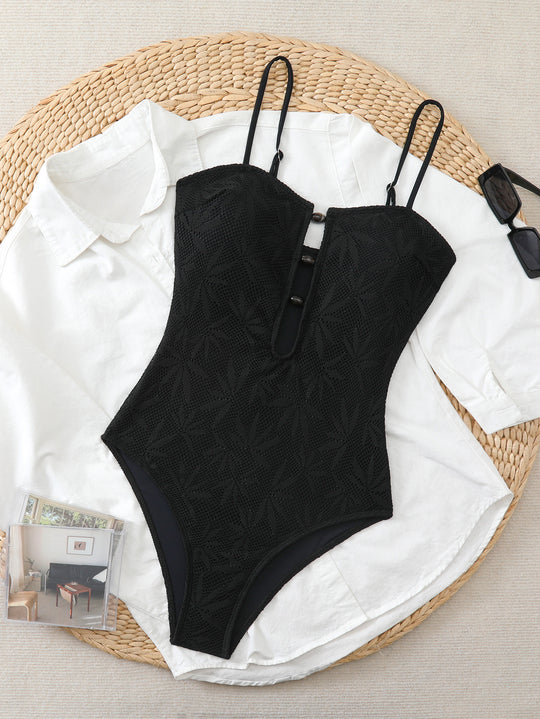 Damen Eleganter Design-Badeanzug mit besonderem Schnitt R&B