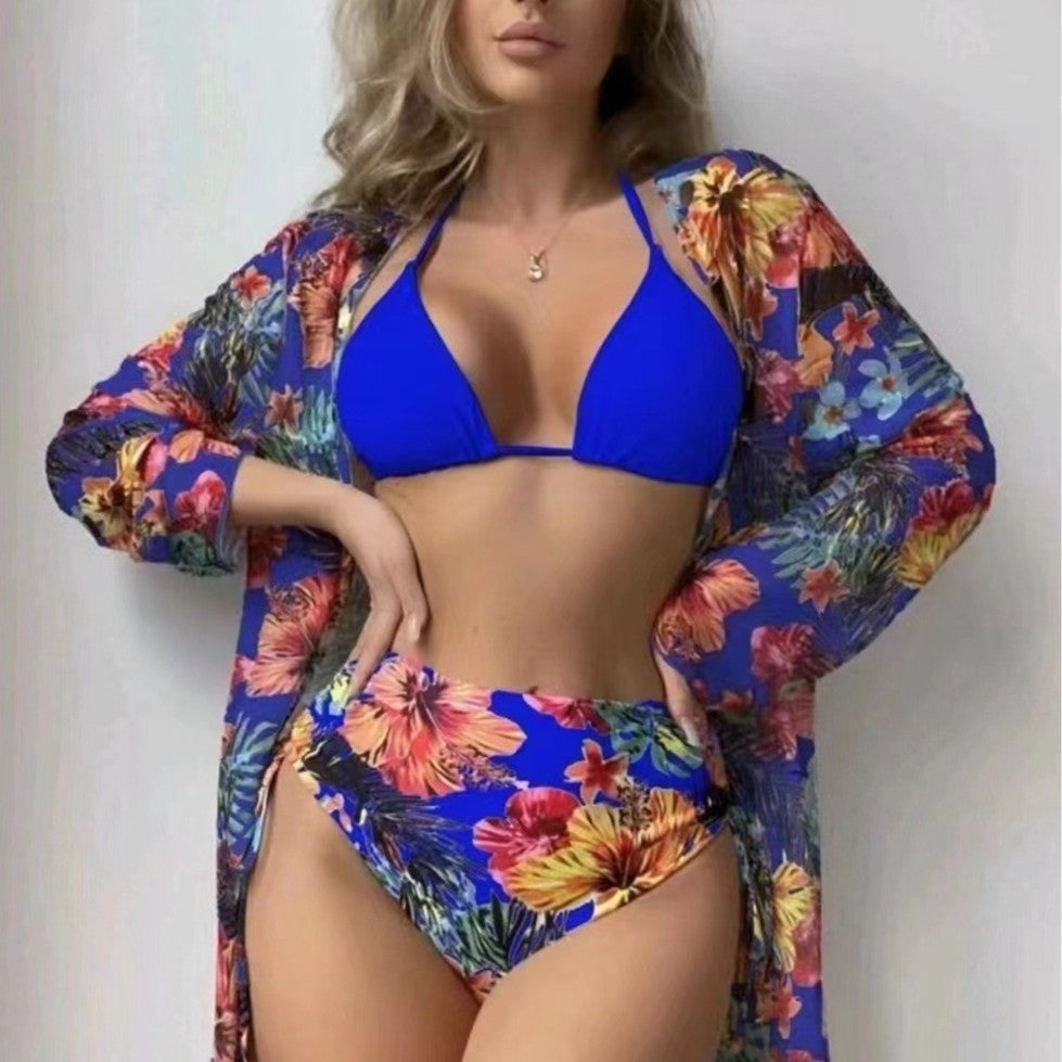 Damen modisches Bade-Set mit stylischem Kimono R&B