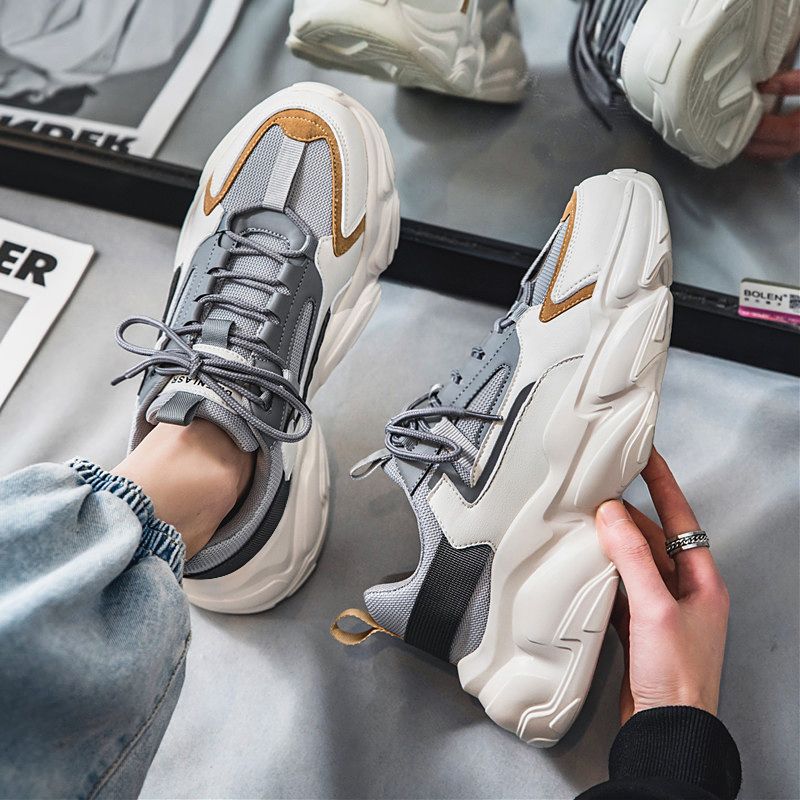 Damen Sportliche Chunky Sneakers mit atmungsaktiver Mesh-Oberfläche und dynamischem Dämpfungssystem R&B