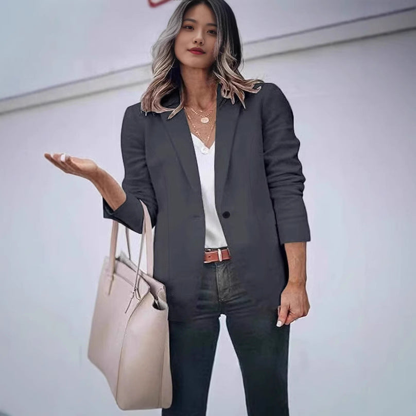 Damen eleganter Blazer mit modernem Schnitt und tailliertem Design R&B