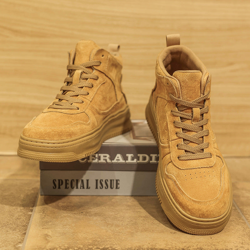 Damen Modische High-Top Sneakers mit dicker Sohle und bequemer Innenpolsterung R&B